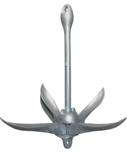 Folding hinged anchor - galvanized steel
