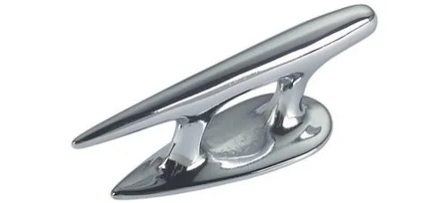 Brass mooring cleat, asymmetrical