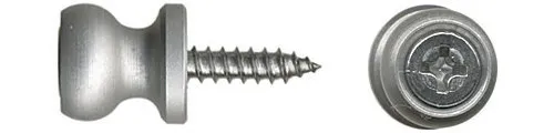 Tarpaulin button aluminum - aluminum