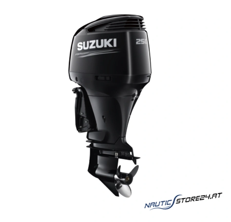 Suzuki DF250AP (250 hp / 183.9 kW) outboard motor | Design: X ultra-long shaft gearbox with selective rotation direction