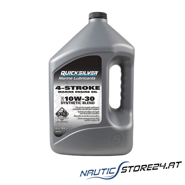 Mercury/Quicksilver Engine Oil 10W-30 Synthetic 4-Stroke 4L (92-8M0152564)
