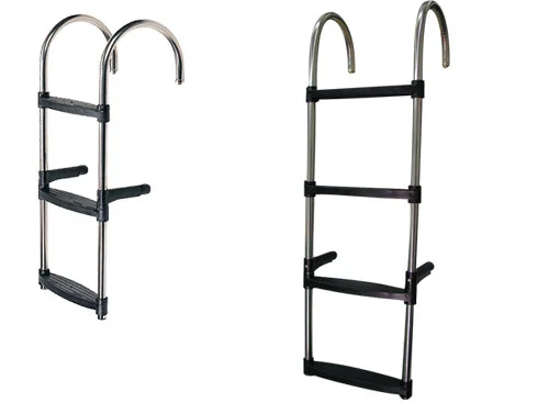 Stainless steel bathing ladder with bow - bow - Ø 250mm