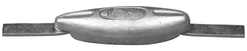 Zinc flat anode, pear-shaped | Design: Height 22.5mm, Length 120/210mm, Width 40mm, Weight 0.5kg