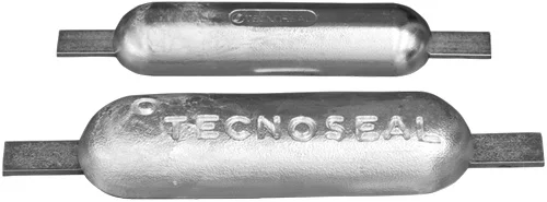 Tecnoseal Zinc Flat Anode Various Sizes | Version: Height 40mm, Length 300mm, Width 80mm, Weight 5kg
