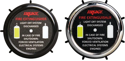 Deluxe gasoline discharge alarm