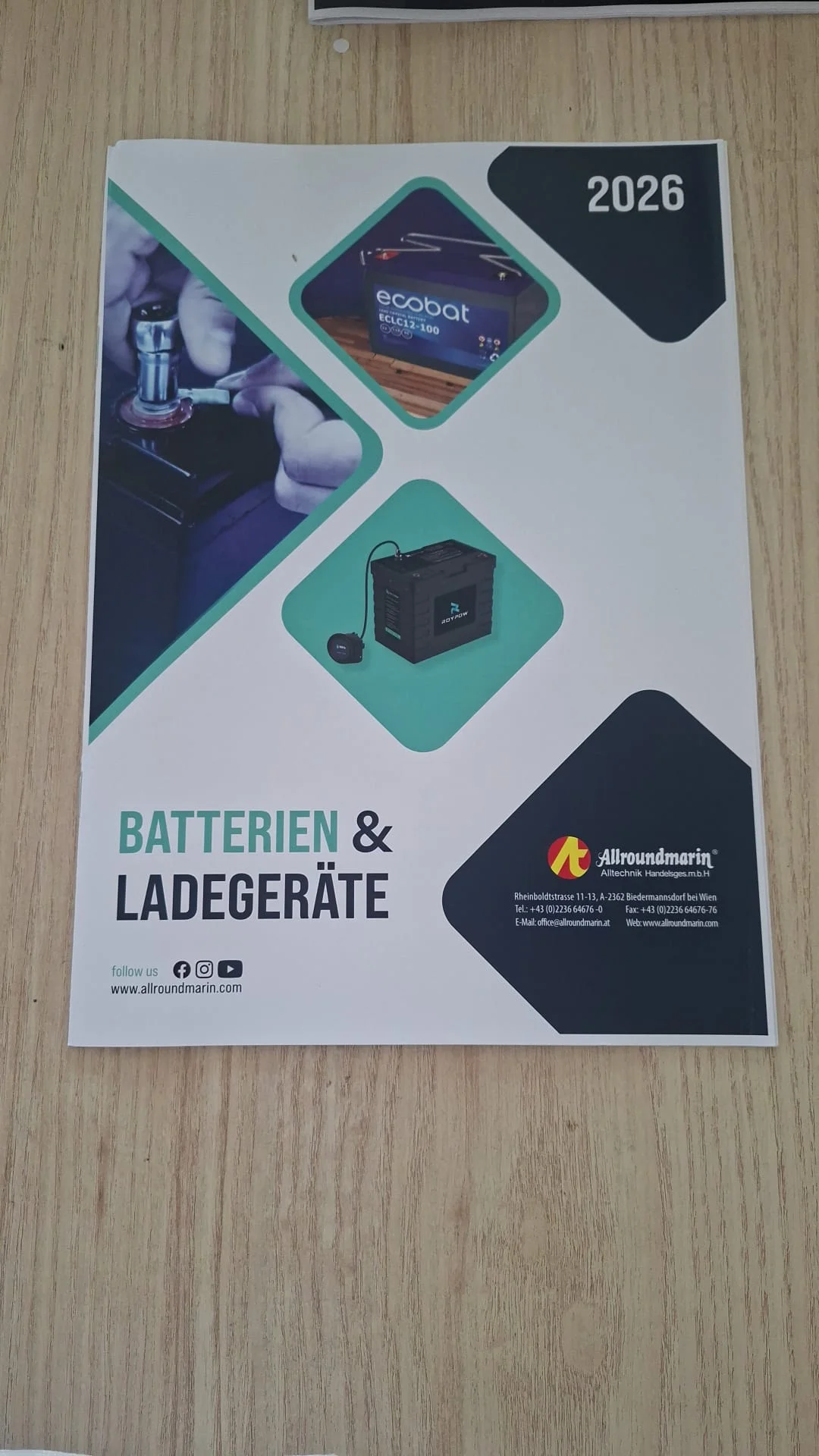 Batteries & chargers catalog 2026 edition