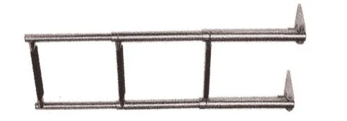 Telescopic folding bathing ladder, 3 or 4 steps